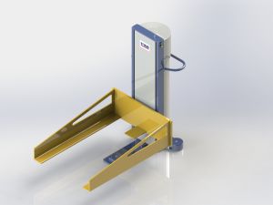 Pneumatic lift device Basic 800 movable